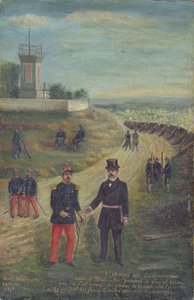 1871年3月18日モンマルトル市長としてのジョルジュクレマンソー（1841-1929） 作： French School