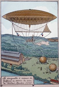 シャレー公園上空のギファード社製エアラブル蒸気エアロスタット 作： French School
