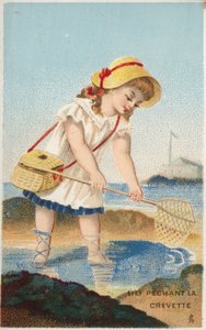 エビの女の子釣り