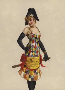 デザインの凝った服の女の子 作： French School