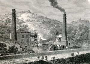 Mina Glyn-pit perto de Pontypool, Inglaterra 作： French School
