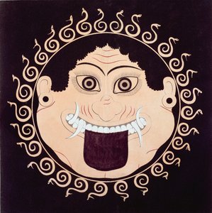 ゴルゴンズヘッド、19世紀初頭のオリジナルのギリシャ風花瓶のコピー