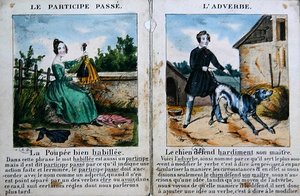 子供のための文法書 1850年頃（カラーリトグラフ） 作： French School
