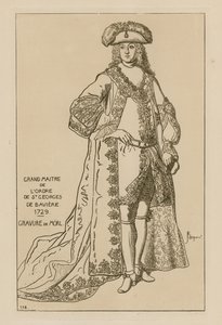 バイエルンの聖ジョージ騎士団のグランドマスター、1729年 作： French School