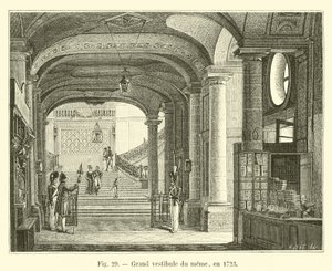 同じの前庭、1723年 作： French School