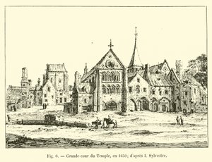 グランドクールデュテンプル、1650年。シルベストル後 作： French School