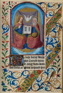 H - L-3-3fol。 153r聖三位一体、時祷書、パリの使用、15世紀半ば 作： French School