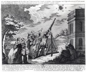 1759年にカッシーニIIIによって観測されたハレー彗星（1714-84） 作： French School