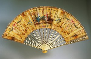気球の初飛行を記念したハンドファン 作： French School