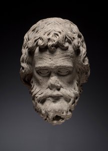 テルアンヌ大聖堂の南ポータルからの使徒の頭、c.1235-1240 作： French School