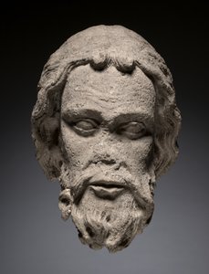 テルアンヌ大聖堂の南ポータルからの使徒の頭、c.1235-1240 作： French School