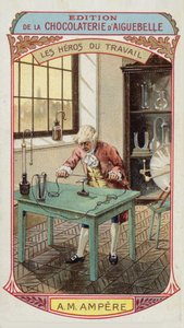 労働の英雄-アンドレマリーアンペール、フランスの物理学者および数学者（1775年-1836年）