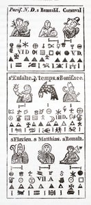 アルマナックの象形文字 作： French School
