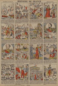 ルイフィリップの即位から1848年の革命までのフランスの歴史（カラーリトグラフ） 作： French School