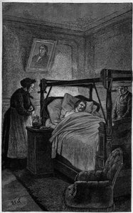 フランスの作家、オノレ・ド・バルザック（1799-1850）が、1850年に死の床についたときのこと。 作： French School