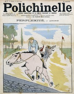 競馬 - "Polichinelle "で。 作： French School