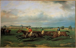 シャンティイの競馬場フランスの学校 作： French School
