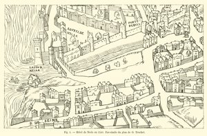 1550年のホテルドネスレ、O Truchetの地図の複製 作： French School