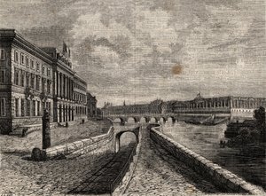 Hotel de la Monnaie - Jacques Antoine Dulaure著「Physical, civil and moral history of Paris: from the earliest historical times to the present day」に掲載された版画。 作： French School
