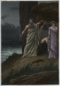 アルフォンス・ド・ヌーヴィルの後に行われたドルイドによる人間の生け贄 - 人間の生け贄を捧げるドルイド - フランソワ・ギゾーによる「L