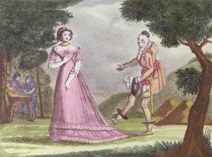 リケ・ア・ラ・フッペのイラスト、チャールズ・ペロー（1628-1703）による童話、c。 1820-30 作： French School