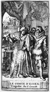 1680年に出版されたThomas Corneille（1625-1709）によるLe Comte dEssexのイラスト 作： French School
