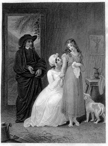 ポールとバージニア」のイラストヴァージニアフランスの作家（1737-1814）であるHenri Bernardin de Saint Pierre（サン・ピエールまたはサン・ピエール）のRoman。 作： French School