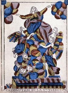 エピナルのイメージ。聖母被昇天、1820年頃、ピエール・ルイ・デュシャルトルとルネ・ソーブリエによる「L