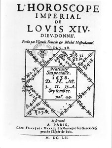 ミシェルノストラダムス（1503-66）によるルイ14世（1638-1715）の帝国占星術 作： French School