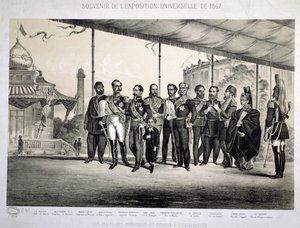 1867年のパリ万国博覧会への皇室と王室の訪問者