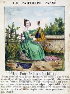 La grammaire en images "のリーフレット・アルバムで、1850年頃のもの。
