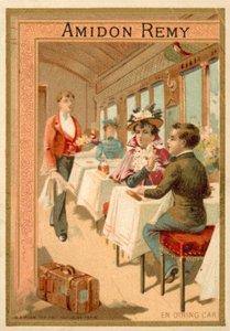 食堂車の中で（クロモリソウ 作： French School