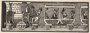 1843年5月3日、パリとオルレアンの間の鉄道の発足、ボリスメスチェルスキー（d.1957）による複製画 作： French School