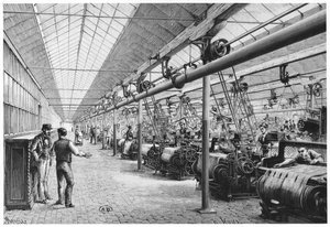 1884年のバガテルでの工業製織