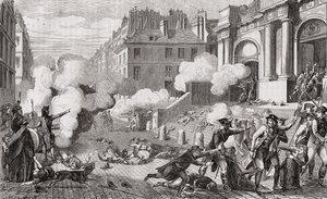 ルイ・ブラン（1811-82）による「革命フランチャイズの歴史」からの、ヴァンデミア13世、1795年10月5日、IVの反乱