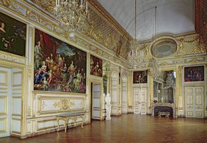 Salon de lOeil de Boeufのインテリア、1710〜15年頃