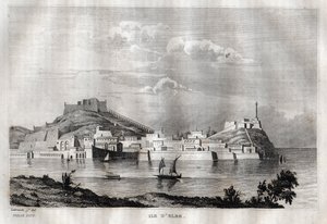 エルバ島 - トスカーナ州 - M. de Norvins, Ch. Nodier 1834-1836による "Picturesque Italy" - History and Descriptive Painting of Italyからのエングレーヴィング。 作： French School