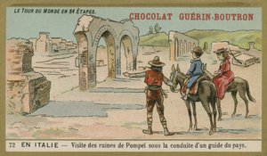 イタリア：地元のガイドと一緒にポンペイの遺跡を訪問