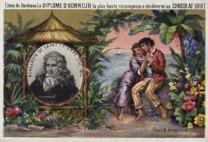 ジャックアンリベルナルダンドサンピエール、フランスの作家、植物学者 作： French School