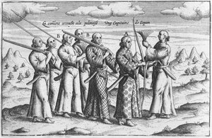 護衛付きの貴族、1660年頃 作： French School