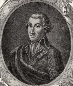ルイ・ブラン（1811-82）の「歴史革命フランセーズ」のジャン・バティスト・カミーユ・カンクロー（1740-1817） 作： French School