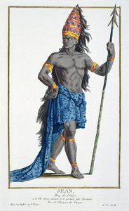 コンゴの王、ジャン、ピエールデュフロ（1742-1816）、1780（銅版画）によって彫刻