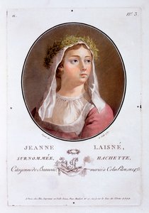 フランスの偉大な男性、輝かしい女性、そして思い出に残る主題の肖像画からのジャンヌライネは、1787年から92年に出版されました 作： French School
