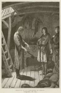 Joinville Et Le Commandeur Du Temple (Engraving) 作： French School