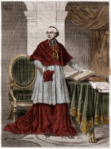 Joseph Fesch (1763-1839), French cardinal - engraving 1879 - ナポレオン・ボナパルト（1763-1839）の叔父である枢機卿Joseph Feschの肖像 - Adolphe Thiersの「Histoire de l