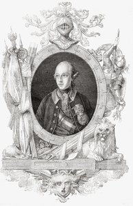 ジョセフ2世、ルイブラン作「革命フランチャイズの歴史」（1811-82）（彫刻） 作： French School