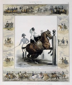 シャルル・オーブリー著『絵画のような古代と現代の乗馬史』におけるジャンプ