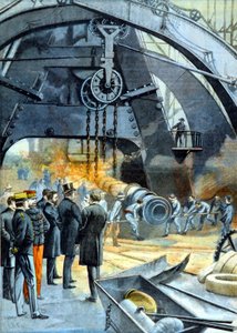カルロス1世（ポルトガルのチャールズ1世）、1899年2月26日から「Le Peute Parisien」のAteliers du Creusotにて。 作： French School