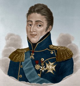 フランス国王シャルル 10 世 (カラー彫刻)