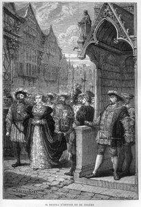 国王ヘンリー8世（1491-1547）とアン・オブ・クレベス（1515-1557） - フランソワ・ギゾー1877年の『L